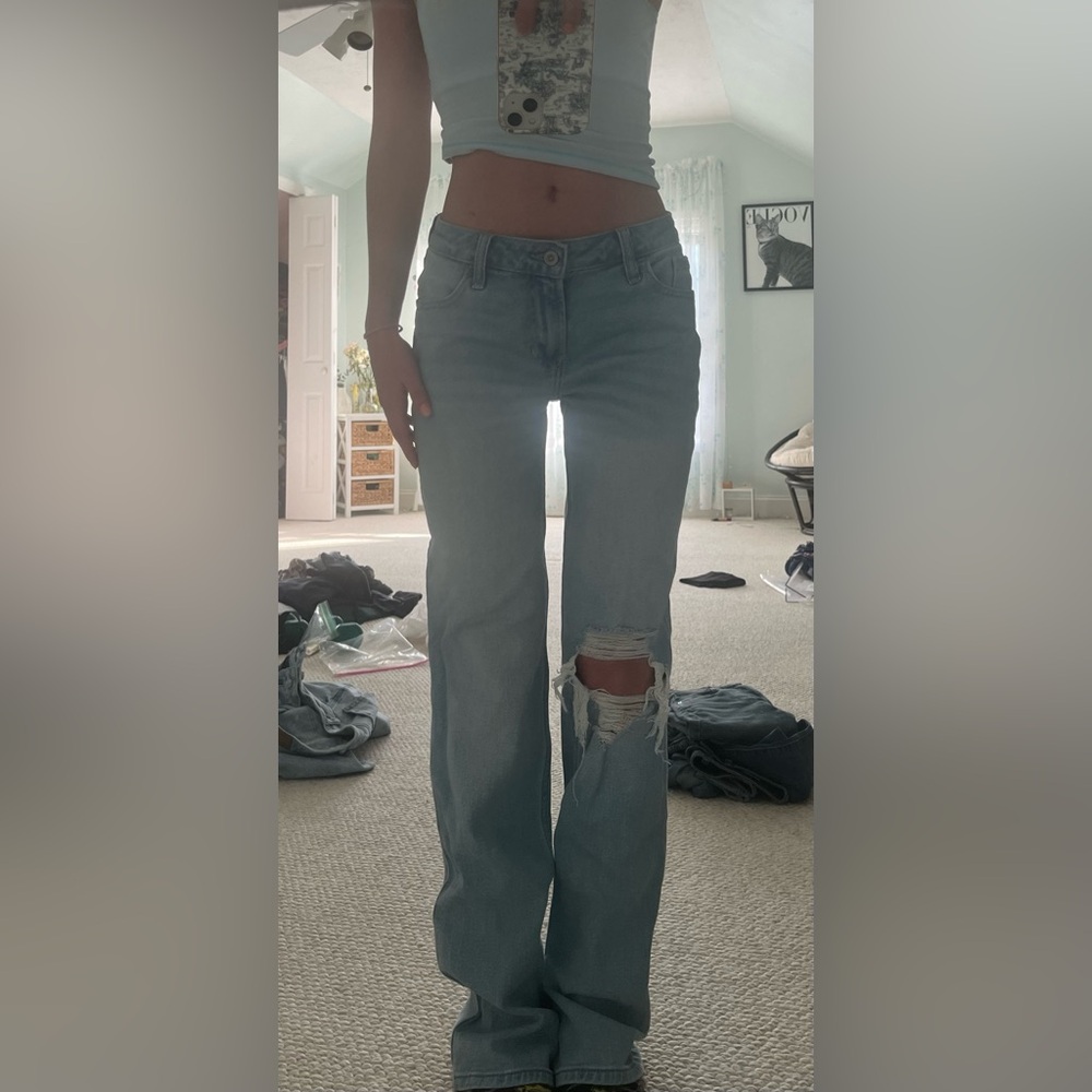 Hollister low rise 90s vintage straight jeans - 0R